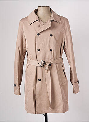Trench col tailleur sans capuche beige DEVRED homme
