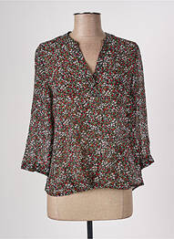 Blouse légère et transparente manches 3/4 noir CACHE CACHE femme