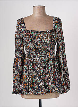 Blouse manches longues manches longues noir CACHE CACHE femme