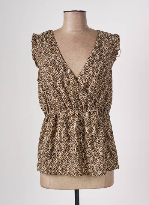 Top marron CACHE CACHE pour femme