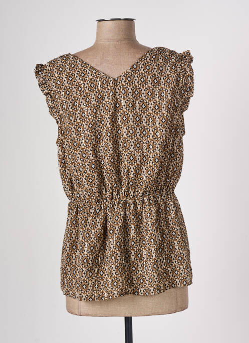 Top marron CACHE CACHE pour femme