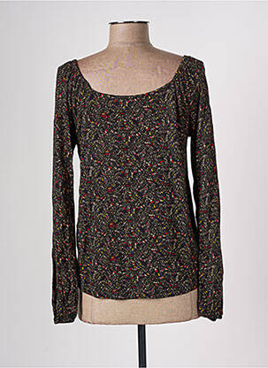 Top tissage crêpe manches longues noir BONOBO femme