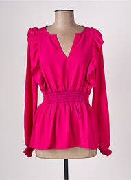 Blouse manches longues manches longues rose CACHE CACHE femme