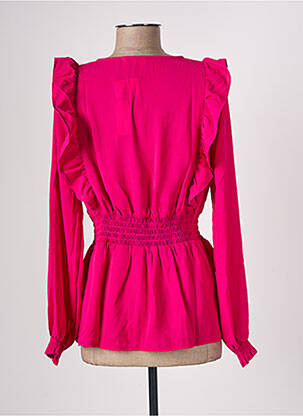 Blouse manches longues manches longues rose CACHE CACHE femme