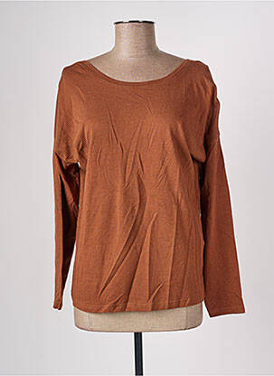 T-shirt manches longues manches longues marron BONOBO femme