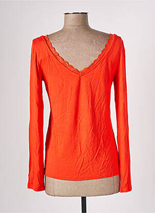 T-shirt manches longues manches longues orange CACHE CACHE femme