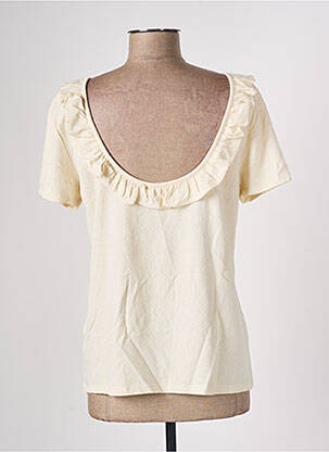 T-shirt stretch manches courtes beige BONOBO femme