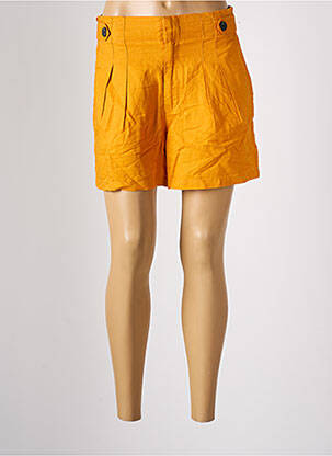 Short coupe fluide taille haute jaune CACHE CACHE femme