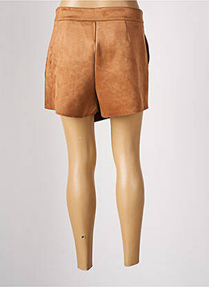 Jupe short taille à pinces beige CACHE CACHE femme