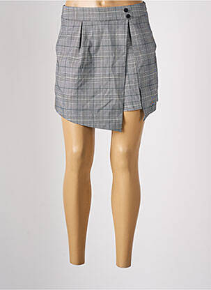Jupe short taille à pinces gris CACHE CACHE femme