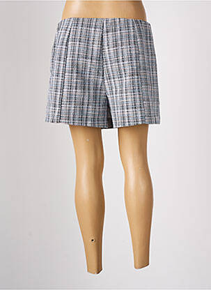 Jupe short taille à pinces bleu CACHE CACHE femme