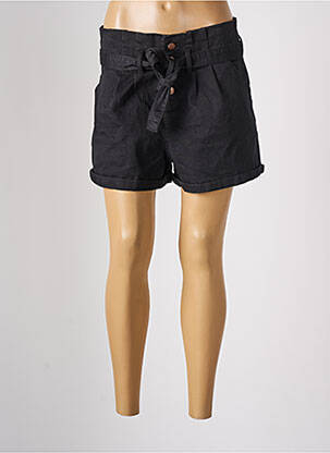 Short taille à pinces taille haute noir CACHE CACHE femme