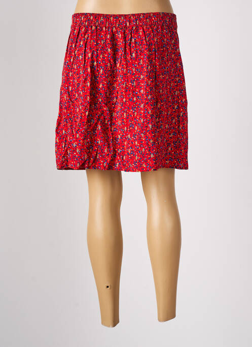 Jupe courte rouge BONOBO femme