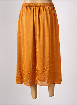 Jupe longue coupe évasée orange BONOBO femme