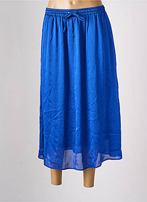 Jupe longue coupe évasée bleu BONOBO femme