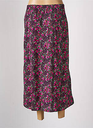 Jupe longue coupe évasée rose BONOBO femme