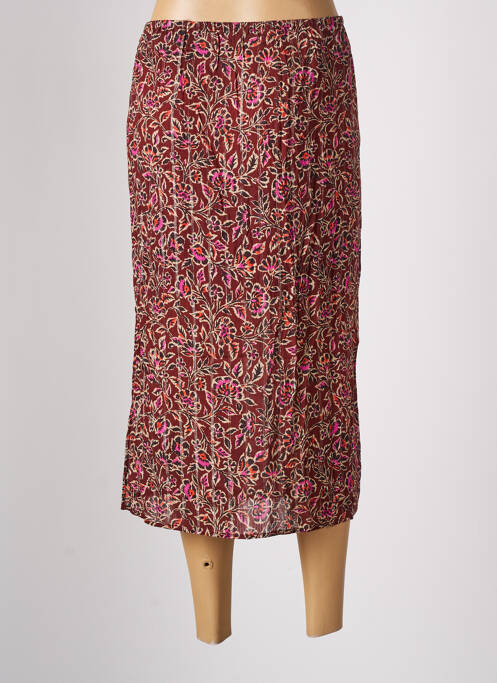 Jupe mi-longue marron BONOBO pour femme