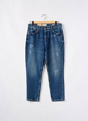 Jean coupe mom tissage chiné taille normale bleu DEVRED homme