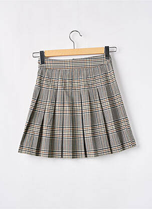 Jupe courte coupe évasée beige CACHE CACHE femme