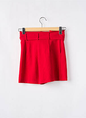 Short coupe fluide taille normale rouge CACHE CACHE femme