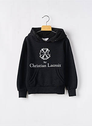 Sweat-shirt à capuche noir CHRISTIAN LACROIX JUNIOR pour enfant