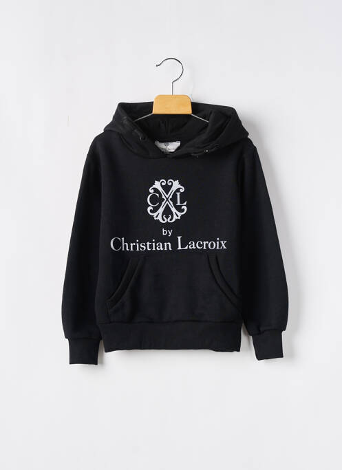 Sweat-shirt à capuche noir CHRISTIAN LACROIX JUNIOR pour enfant