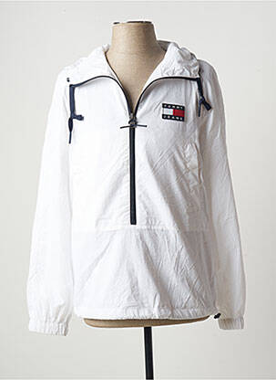 Coupe-vent poches a capuche blanc TOMMY HILFIGER homme