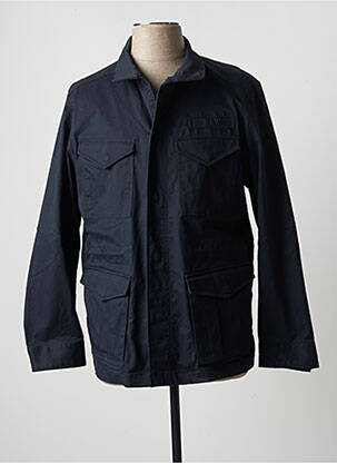 Veste casual poignets boutonnés avec fente bleu G STAR homme