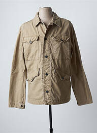 Veste casual fermeture boutonnée sur le devant beige G STAR homme