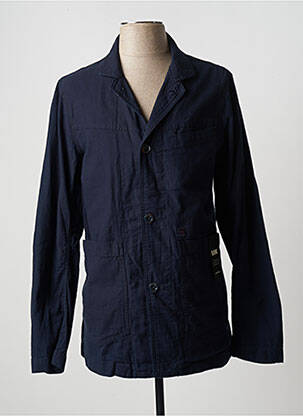 Veste casual fermeture boutonnée sur le devant bleu G STAR homme
