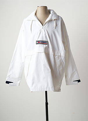 Coupe-vent poches a capuche blanc TOMMY HILFIGER homme