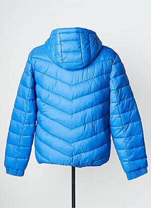 Doudoune manches longues a capuche bleu VICTORIO & LUCCHINO homme