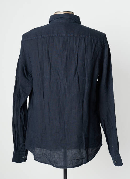 Chemise manches longues bleu EMPORIO ARMANI pour homme