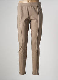 Legging zippé bas des jambes taille normale beige JJXX femme