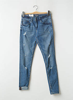 Jeans skinny taille normale taille normale bleu BONOBO femme
