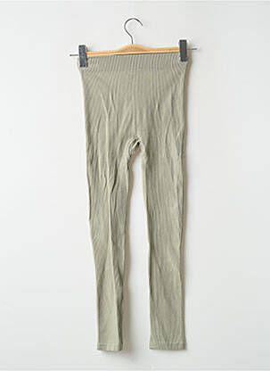 Legging effet matière satinée taille haute vert DEFACTO femme