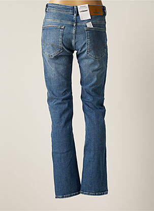 Jeans coupe droite effet usé délavé taille normale bleu BONOBO femme