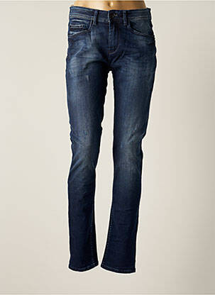 Jeans coupe slim slim taille basse bleu BONOBO femme