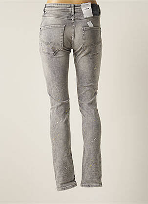 Jeans coupe slim slim taille basse gris BONOBO femme