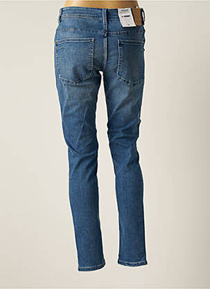 Jeans skinny effet usé délavé taille basse bleu BONOBO femme
