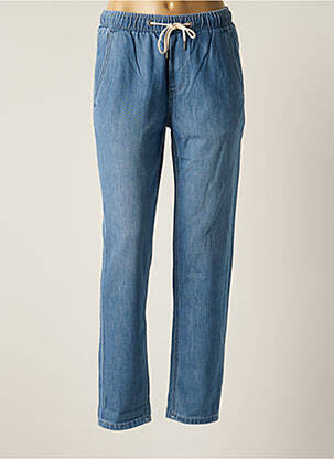 Pantalon droit stretch taille normale bleu BONOBO femme