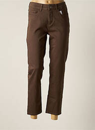 Jeans coupe droite stretch taille normale marron STOOKER femme