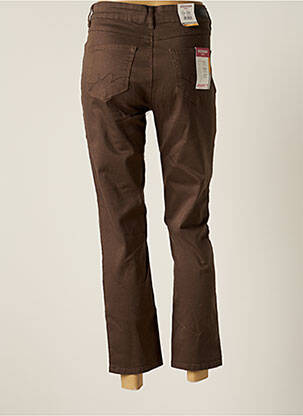 Jeans coupe droite stretch taille normale marron STOOKER femme