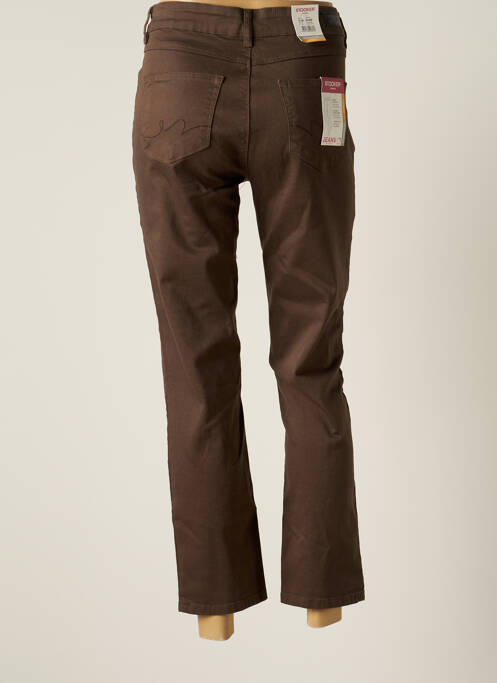 Jeans coupe droite marron STOOKER pour femme