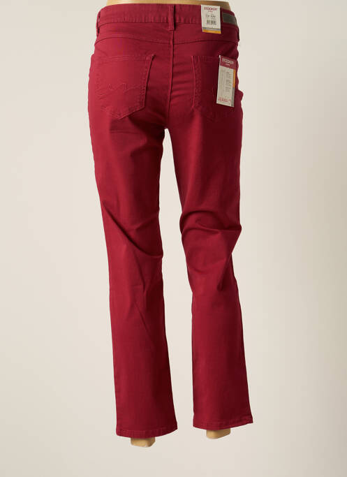 Jeans coupe droite rouge STOOKER pour femme