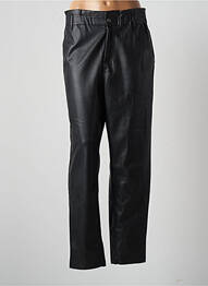 Pantalon droit fermeture zippée sous rabat boutonné taille normale noir BONOBO femme