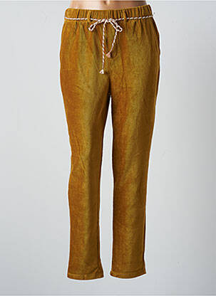 Pantalon chino jaune BONOBO pour femme