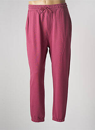 Jogging finition bords-côtes taille normale rose DEFACTO homme