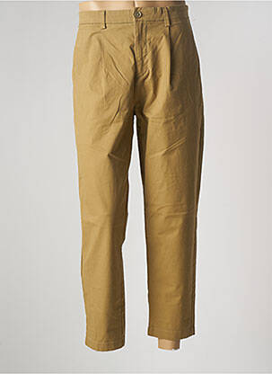 Pantalon 7/8 tissage popeline taille normale vert BONOBO homme