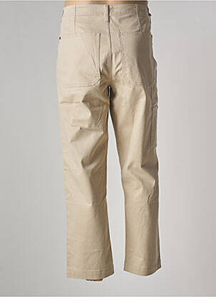 Pantalon droit tissage popeline taille normale beige BONOBO homme